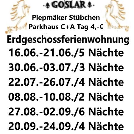 Piepmaeker Stuebchen Apartment Goslar Bagian luar foto