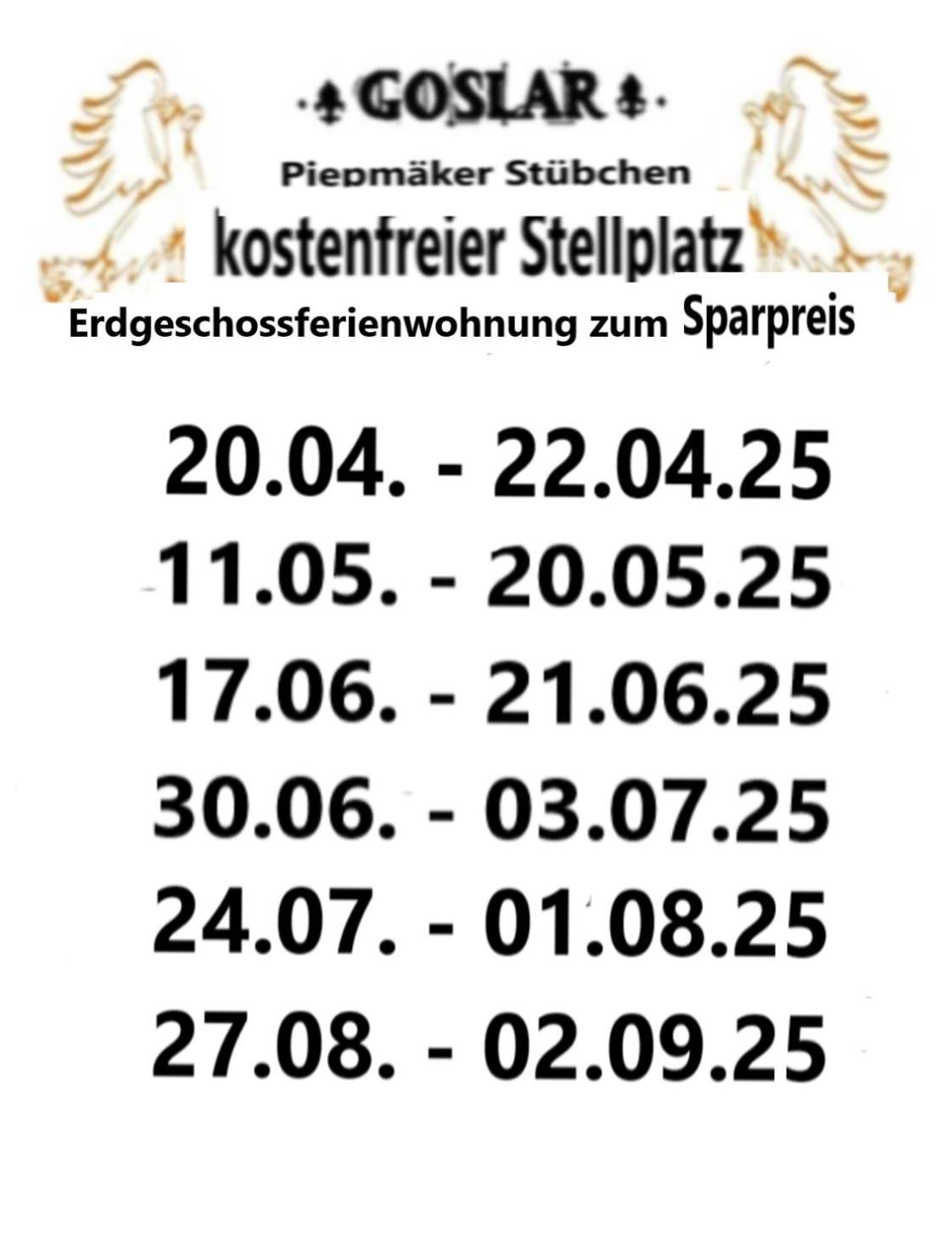 Piepmaeker Stuebchen Apartment Goslar Bagian luar foto