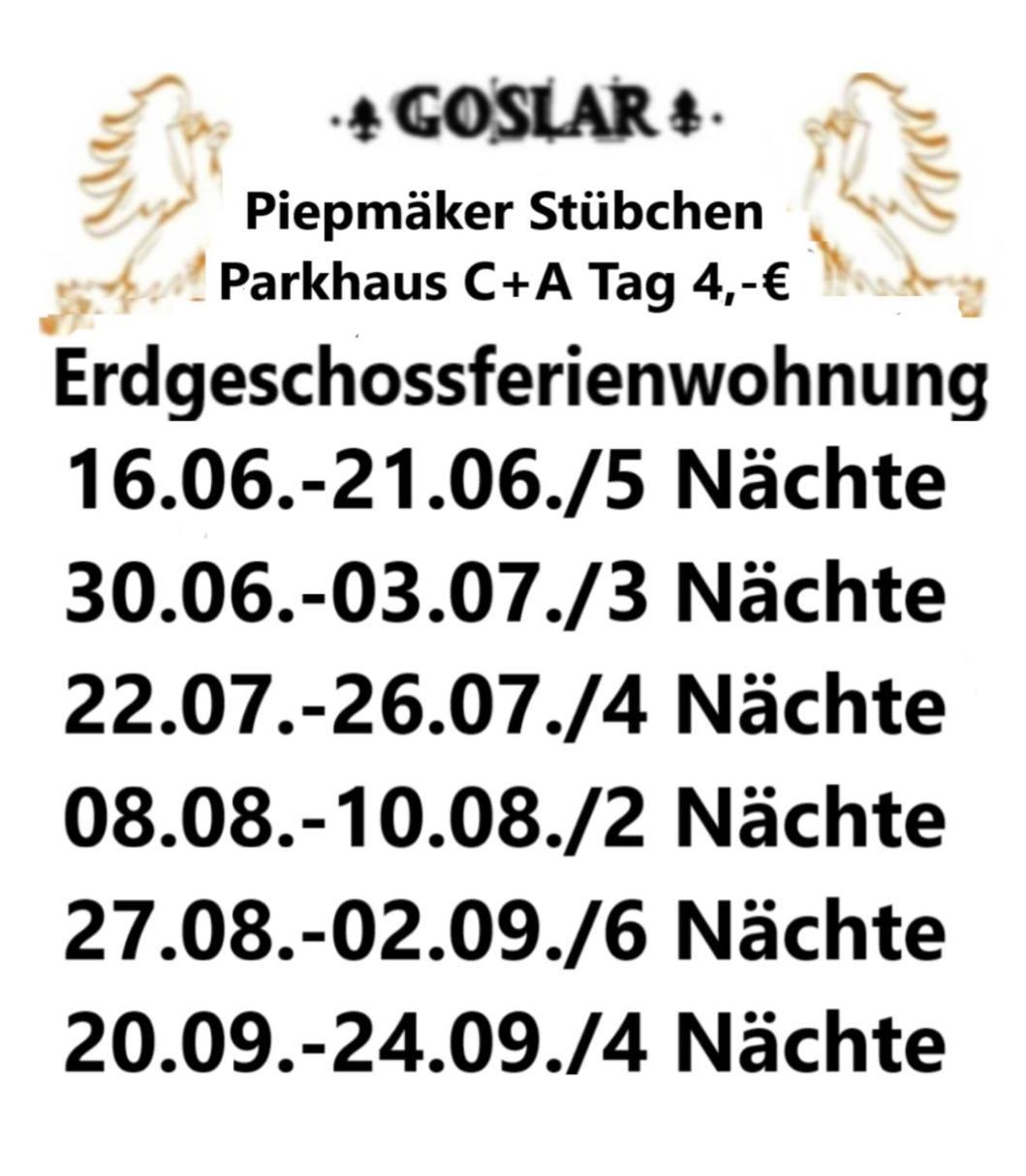 Piepmaeker Stuebchen Apartment Goslar Bagian luar foto